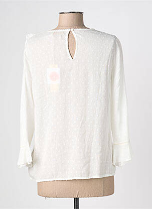 Blouse légère et transparente manches 3/4 beige LA PETITE ETOILE femme