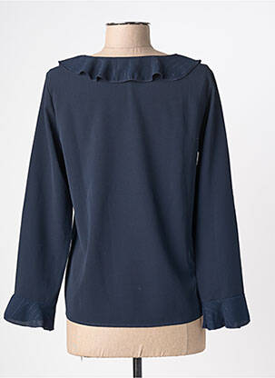 Chemisier coupe cintrée manches longues bleu LA PETITE ETOILE femme