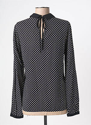 Chemisier coupe cintrée manches longues noir LA PETITE ETOILE femme