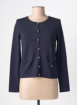 Gilet manches longues bleu MD'M femme