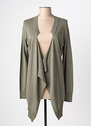 Gilet manches longues vert YERSE femme