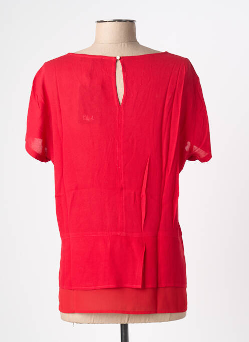 Blouse légère et transparente manches courtes rouge BLACK MOJITO femme