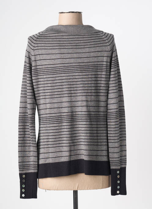 Gilet manches longues stretch gris SOLOLA femme