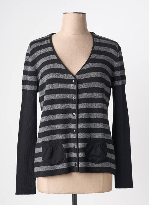 Gilet manches longues noir KATMAI femme