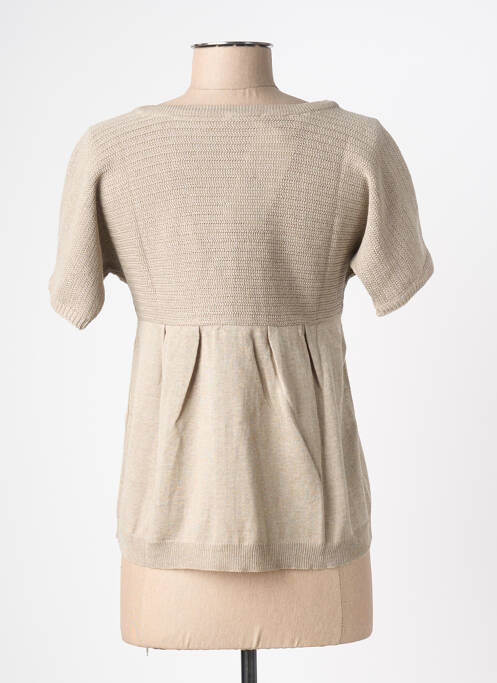 Gilet manches courtes beige YERSE femme