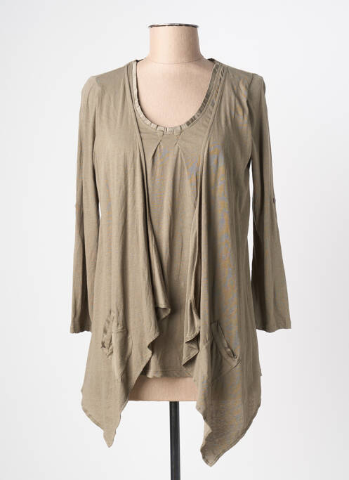 Tunique manches longues vert YERSE femme