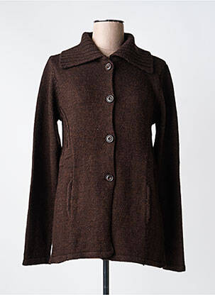 Gilet manches longues stretch marron YERSE femme
