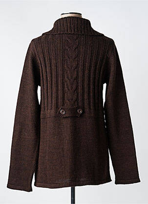 Gilet manches longues stretch marron YERSE femme