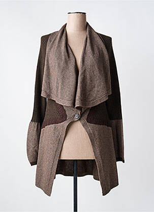 Gilet manches longues stretch marron ALDO MARTIN'S femme