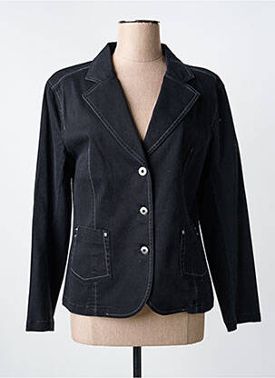 Blazer poches noir CLAUDE DE SAIVRE femme