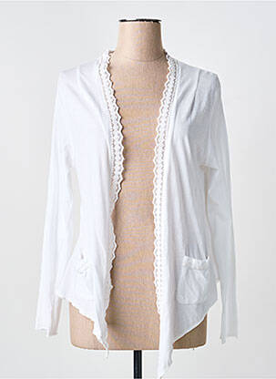 Gilet manches longues stretch blanc YERSE femme