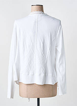 Gilet manches longues stretch blanc YERSE femme