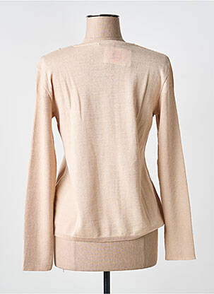 Pull coupe cintrée manches longues beige KATMAI femme