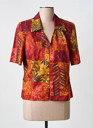 Veste chic coupe cintrée orange PIER BÉ femme
