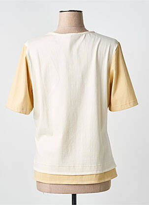 T-shirt stretch manches courtes beige PIER BÉ femme