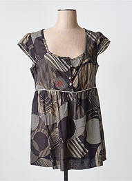 Blouse manches courtes manches courtes noir JOCAVI femme