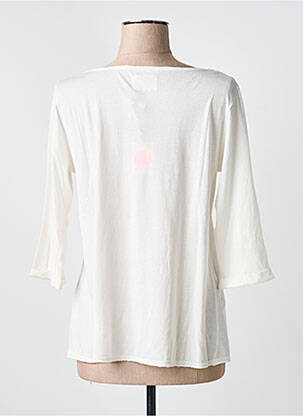 T-shirt manches 3/4 manches 3/4 blanc YERSE femme