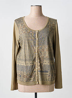 Gilet manches longues vert YERSE femme