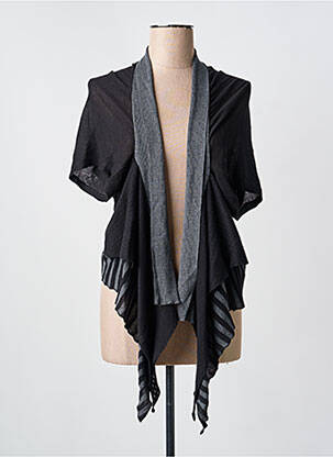 Gilet manches courtes noir YERSE femme