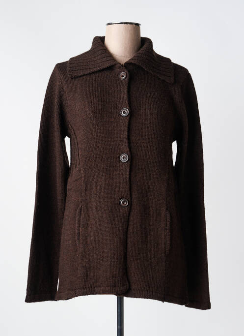 Gilet manches longues marron YERSE femme