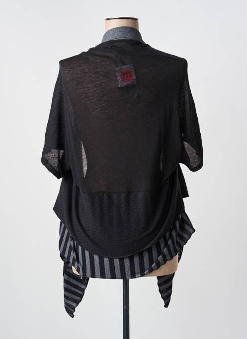 Gilet manches courtes noir YERSE femme