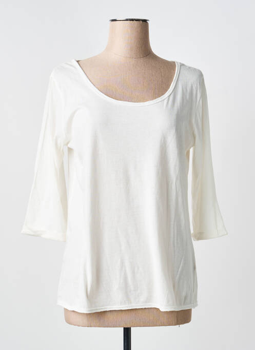 T-shirt stretch manches 3/4 blanc YERSE femme