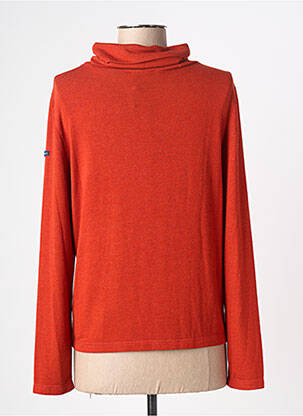 Pull col roulé coupe cintrée manches longues orange LE PETIT BAIGNEUR femme