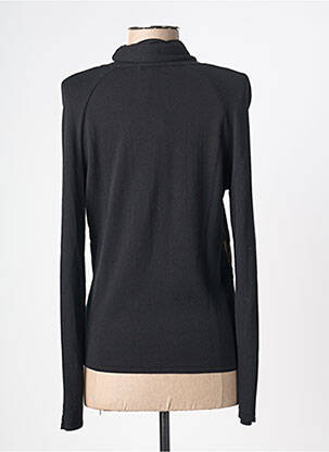 Pull col roulé coupe ajustée manches longues noir ALDO MARTIN'S femme