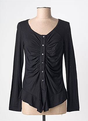 Gilet manches longues stretch noir CAP JULUCA femme