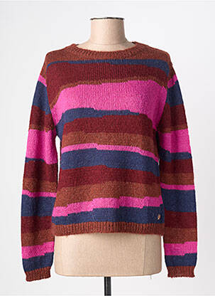 Pull stretch manches longues rose LE PETIT BAIGNEUR femme