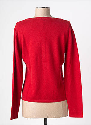 Pull coupe cintrée manches longues rouge FINETTE femme