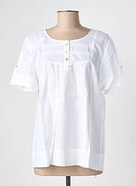 Blouse légère et transparente manches courtes blanc ARMOR LUX femme
