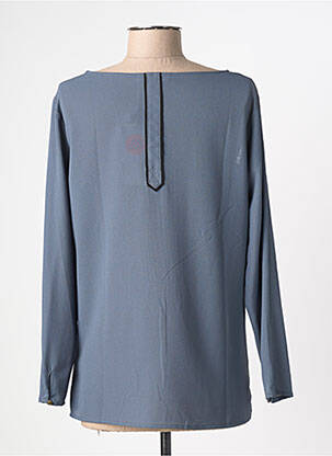 Blouse col rond manches longues gris AN' GE femme