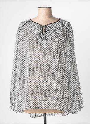 Blouse imprimé fantaisie manches longues gris AN' GE femme