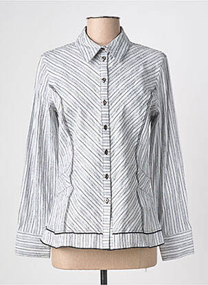 Chemisier coupe cintrée manches longues gris LEWINGER femme