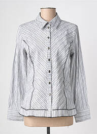 Chemisier coupe cintrée manches longues gris LEWINGER femme