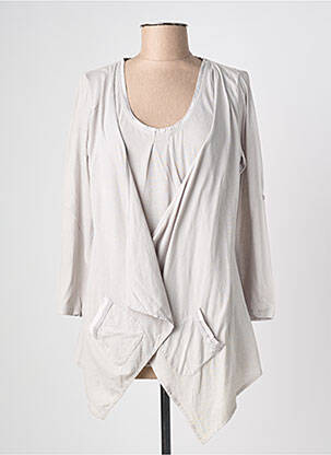 Tunique manches longues col rond gris YERSE femme