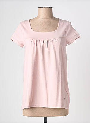 T-shirt stretch manches courtes rose YERSE femme
