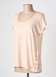 T-shirt coupe droite manches courtes rose KATMAI femme