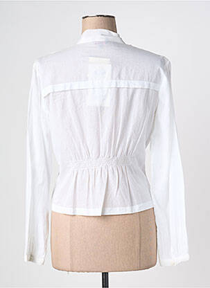 Chemisier coupe cintrée manches longues blanc SOLOLA femme