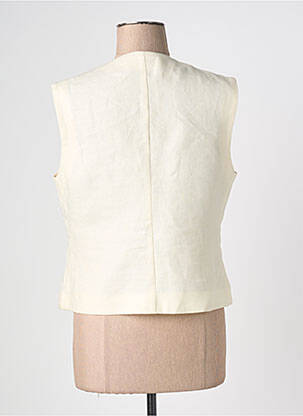 Gilet sans manche coupe cintrée beige JEFF BOISDRON femme