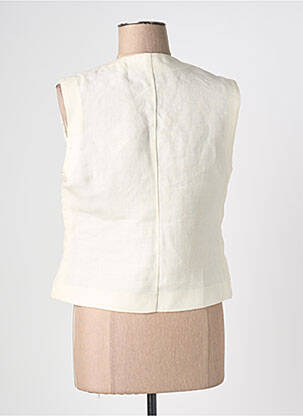 Gilet sans manche coupe cintrée beige JEFF BOISDRON femme