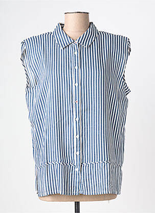 Chemisier bleu MD'M femme