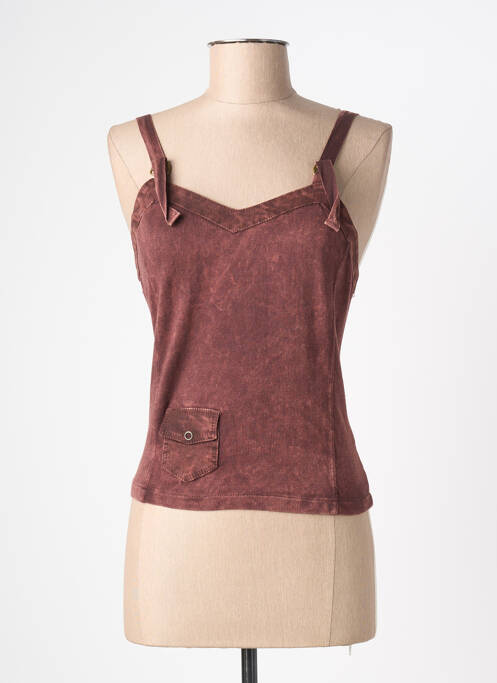 Top tissage jersey fines bretelles rouge ALDO MARTIN'S femme