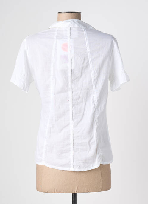 Chemisier manches courtes manches courtes blanc SOLOLA femme