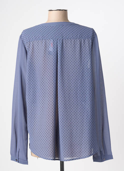 Chemisier tissage crêpe manches longues gris BLACK MOJITO femme