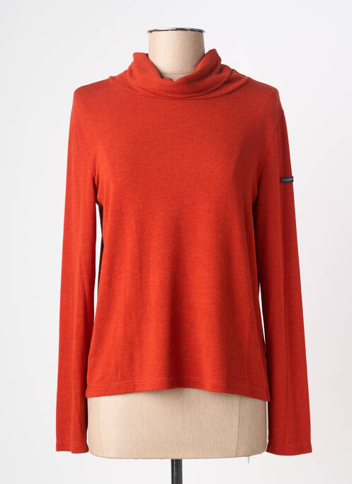 Pull col roulé orange LE PETIT BAIGNEUR femme