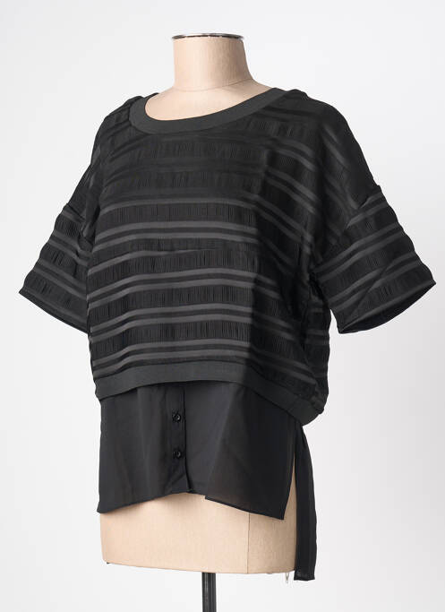Tunique manches courtes noir AN' GE femme
