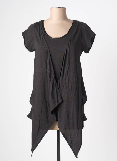 Tunique manches courtes noir YERSE femme