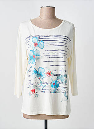 T-shirt manches 3/4 manches 3/4 beige KATMAI femme